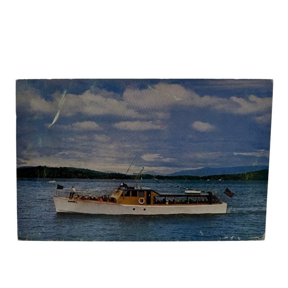 Vintage Sophie C Lake Winnipesaukee NH Passenger Boat Postcard